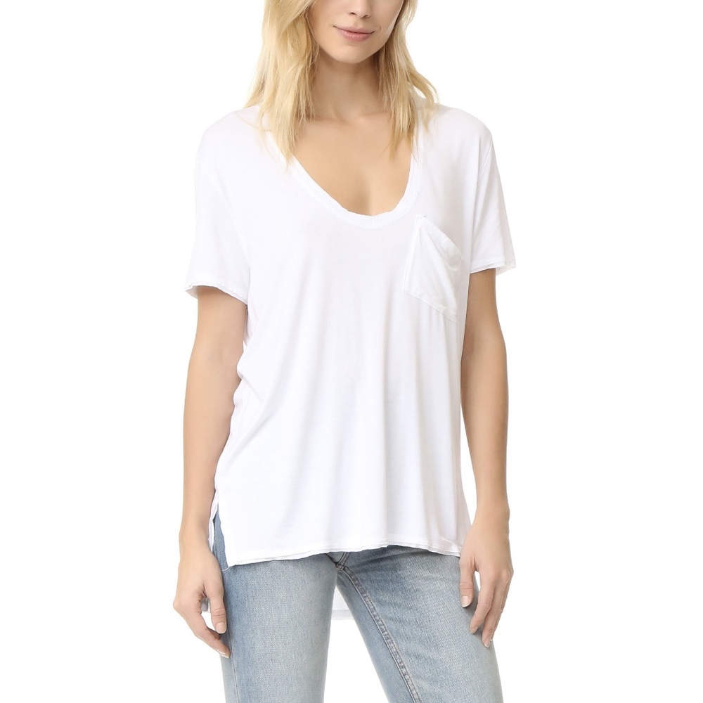 We the Free People Rising Sun Tee Solid White L
